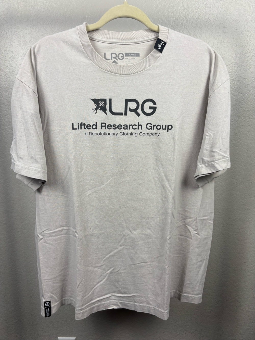 LRG Men's Logo Tee in Light Gray